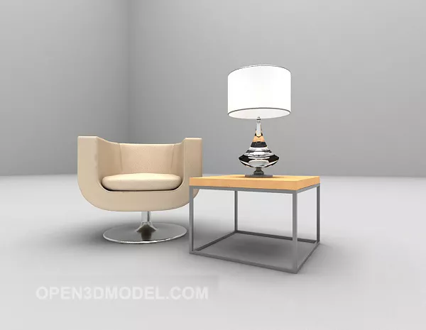 Modern Single Sofa Table Furniture 3d model Modern Single Sofa Table Furniture 3d model