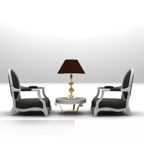 European Lounge Chair Furniture 3d model
