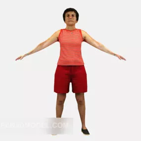 People Age Women Character 3d model