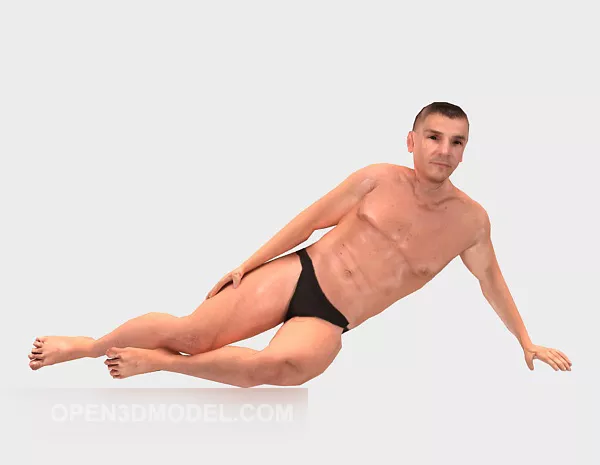Bikini Men Characters 3d model Bikini Men Characters 3d model