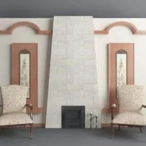 Southeast Asia Background Wall 3d model