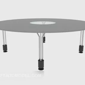 Modern Style Round Shaped Coffee Table 3d model