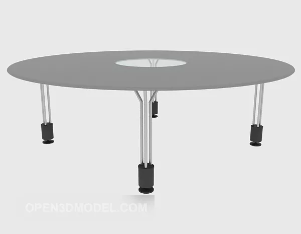 Modern Style Round Shaped Coffee Table 3d model Modern Style Round Shaped Coffee Table 3d model