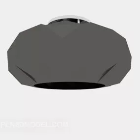 Modern Chandelier Grey Shade 3d model