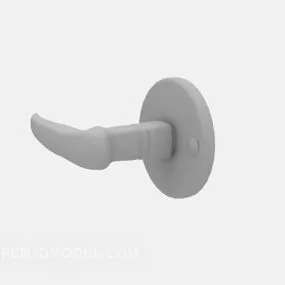 Door Handle Grey Painted 3d model