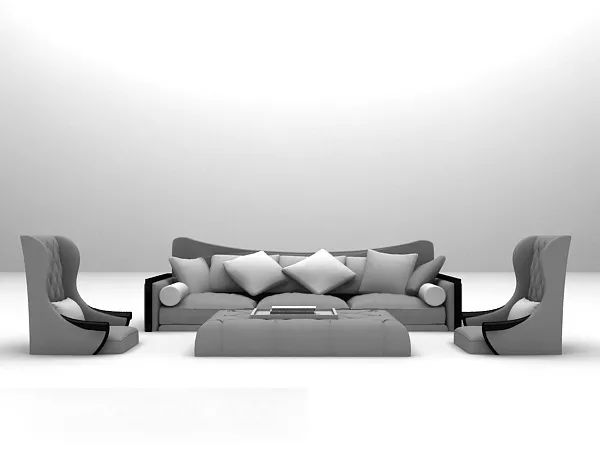 European Family Sofa Modern Style 3d model European Family Sofa Modern Style 3d model