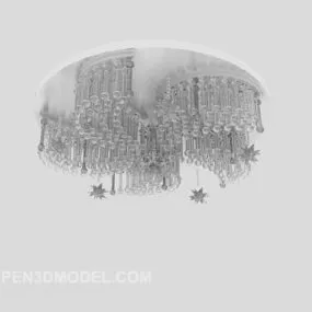 Twist Crystal Chandelier 3d model
