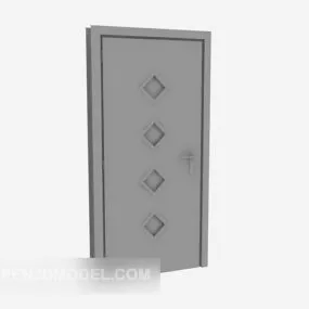 Living Room Door For Home 3d model