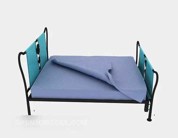 Blanket And Pillow, Wrinkle Blanket 3d model