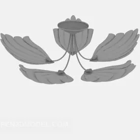 Personality Chandelier Leaf Shaped 3d model