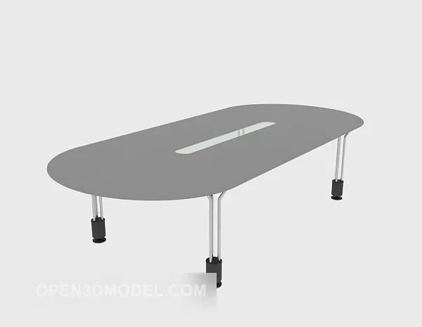 Coffee Table Oval Shaped 3d model Coffee Table Oval Shaped 3d model