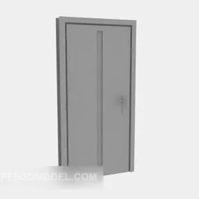 Single Door Grey Painted 3d model