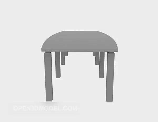 Wheels Swivel Stool 3d model