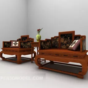 Chinese Vintage Sofa 3d model