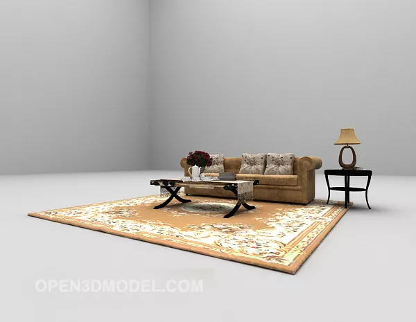 European Style Sofa Large 3d model European Style Sofa Large 3d model