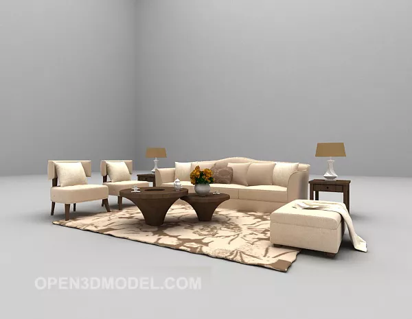 Brass Billiard Table Lighting 3d model