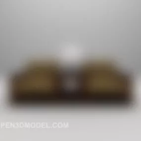 Chinese Single Sofa Modern 3d model