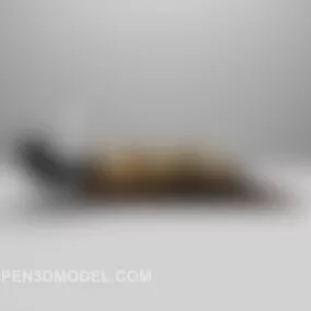 Modern Sofa Chair With Lamp 3d model