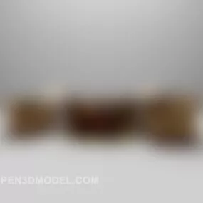 Chinese Sofa Large Full Sets 3d model