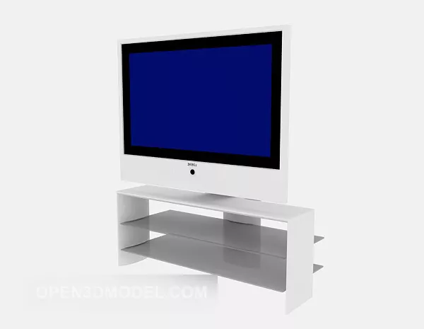 Lcd Monitor With Stand 3d model