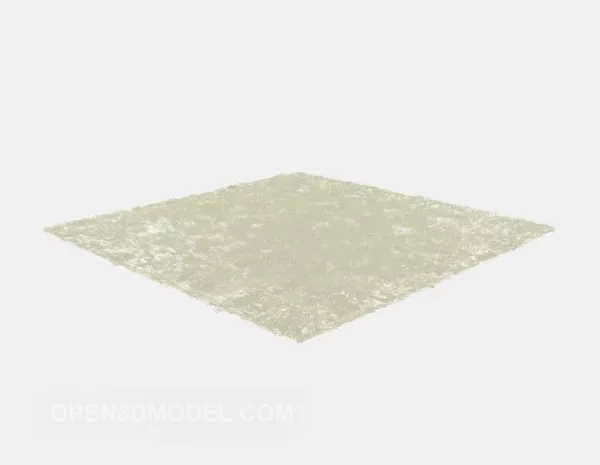 Carpet Fur Beige Color 3d model Carpet Fur Beige Color 3d model