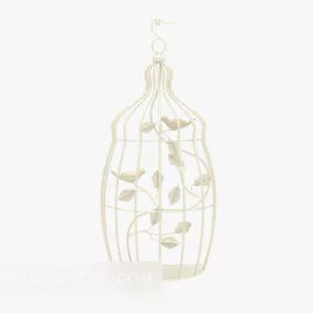 White Birdcage 3d model
