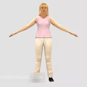 People Women Character 3d model