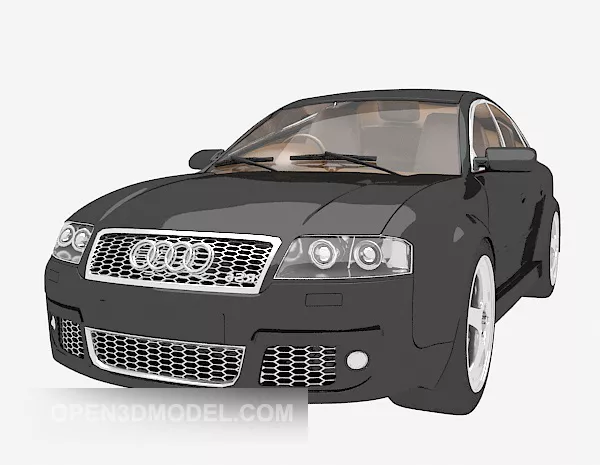 Avus Quattro Audi Concept Car 3d model