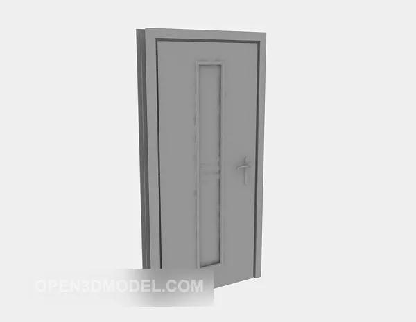 Slide Door Old Style 3d model