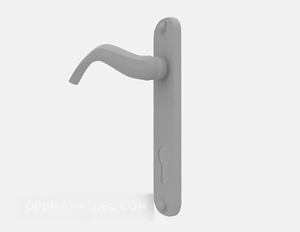 Door Handle Classic Style 3d model Door Handle Classic Style 3d model