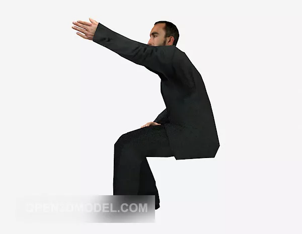 Suit Men Character 3d model Suit Men Character 3d model