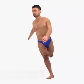 Men On The Run Character 3d model