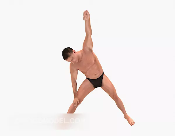 Character Men In Sport 3d model Character Men In Sport 3d model