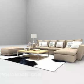 Combination Furniture Set Sofa 3d model