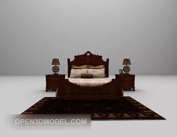 Nightstand Cubic Shape 3d model