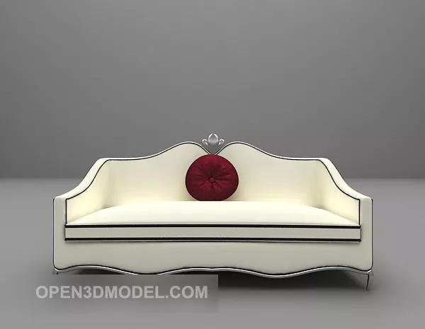 Elegant European Sofa 3d model Elegant European Sofa 3d model