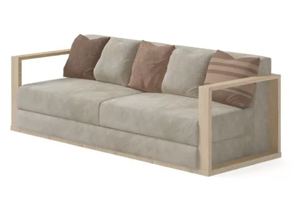 Multiplayer Beige Fabric Sofa Furniture 3d model Multiplayer Beige Fabric Sofa Furniture 3d model