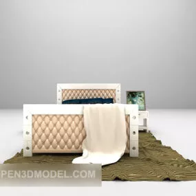 Upholstery Bed Furniture 3d model