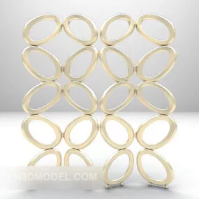 Interior Decoration Screen Furniture 3d model