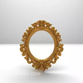 Carving Gold Frame Furniture 3d model