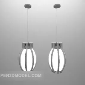 Asian Shaped Chandelier Furniture 3d model
