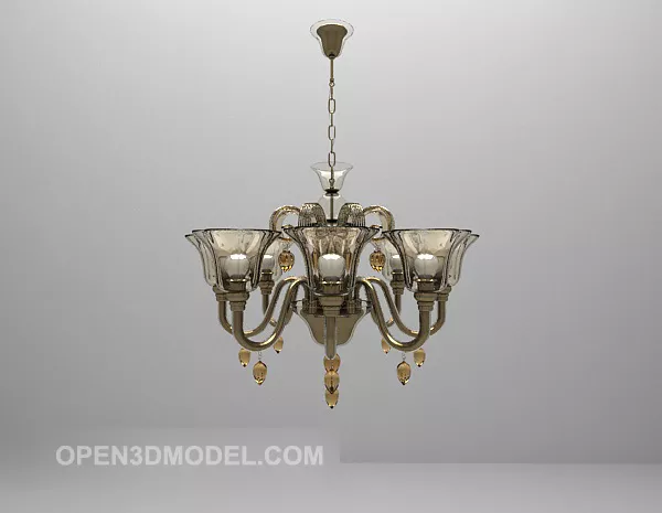 Classic European Chandelier Furniture 3d model Classic European Chandelier Furniture 3d model