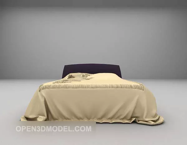 Blanket And Pillow, Wrinkle Blanket 3d model