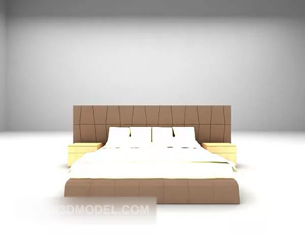 Modern Upholstery Bed Furniture 3d model Modern Upholstery Bed Furniture 3d model