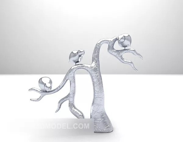 Dry Branch Tree Decoration Furniture 3d model Dry Branch Tree Decoration Furniture 3d model