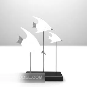 Indoor Fish Sculpture Decoration Furniture 3d model