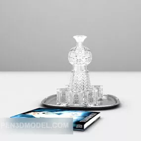 Wine Glass Set 3d model
