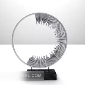 Abstract Circle Sculpture 3d model
