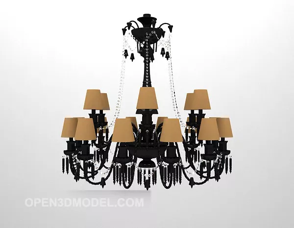 European Style Luxury Chandelier V1 3d model European Style Luxury Chandelier V1 3d model