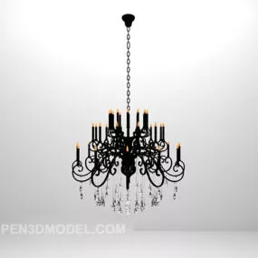 Chandelier European Style 3d model